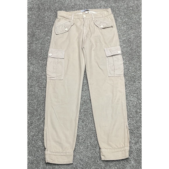 Pants - Etienne Marcel Pants Cargo Beige 28X27 Trousers EM31025 Straight‎ USA made EUC